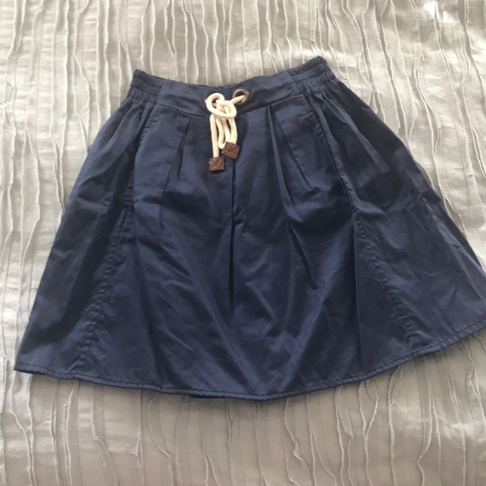 Zara navy blue bottom skirt